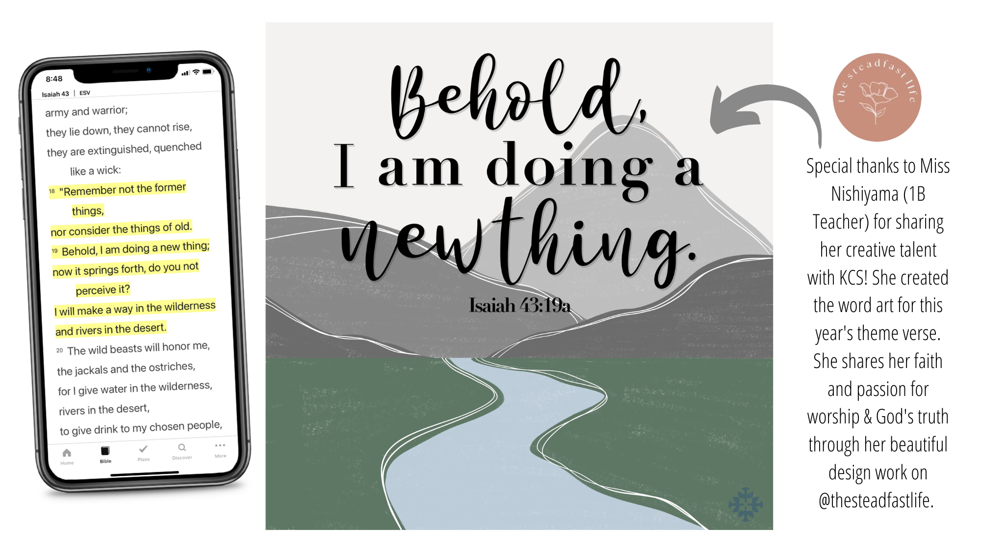 A Word of Encouragement | Behold, I am doing a new thing!